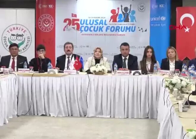 SAMSUN Bakan Yardımcısı Yenigün: Çocuk haklarını kabul etmiş ülkeler, acımasız savaş suçlarına sessiz