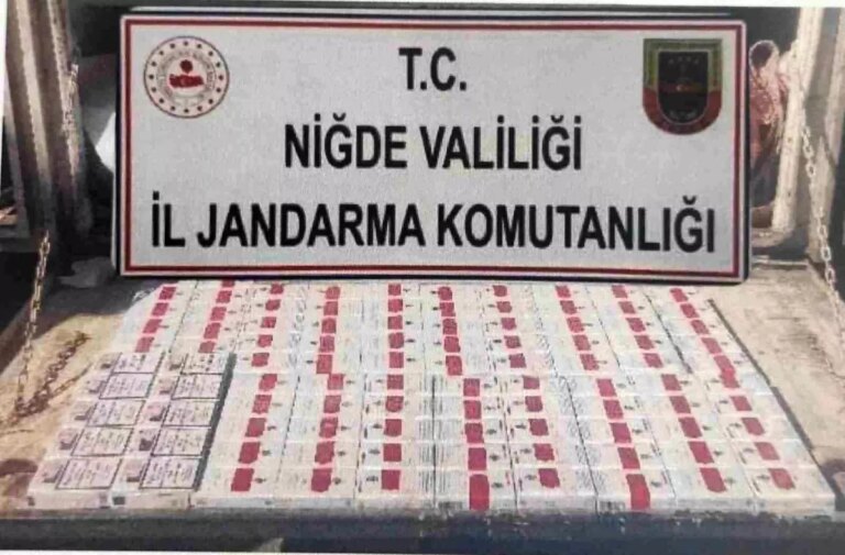 nigdede 370 paket kacak sigara ele gecirildi UCHPR1UR