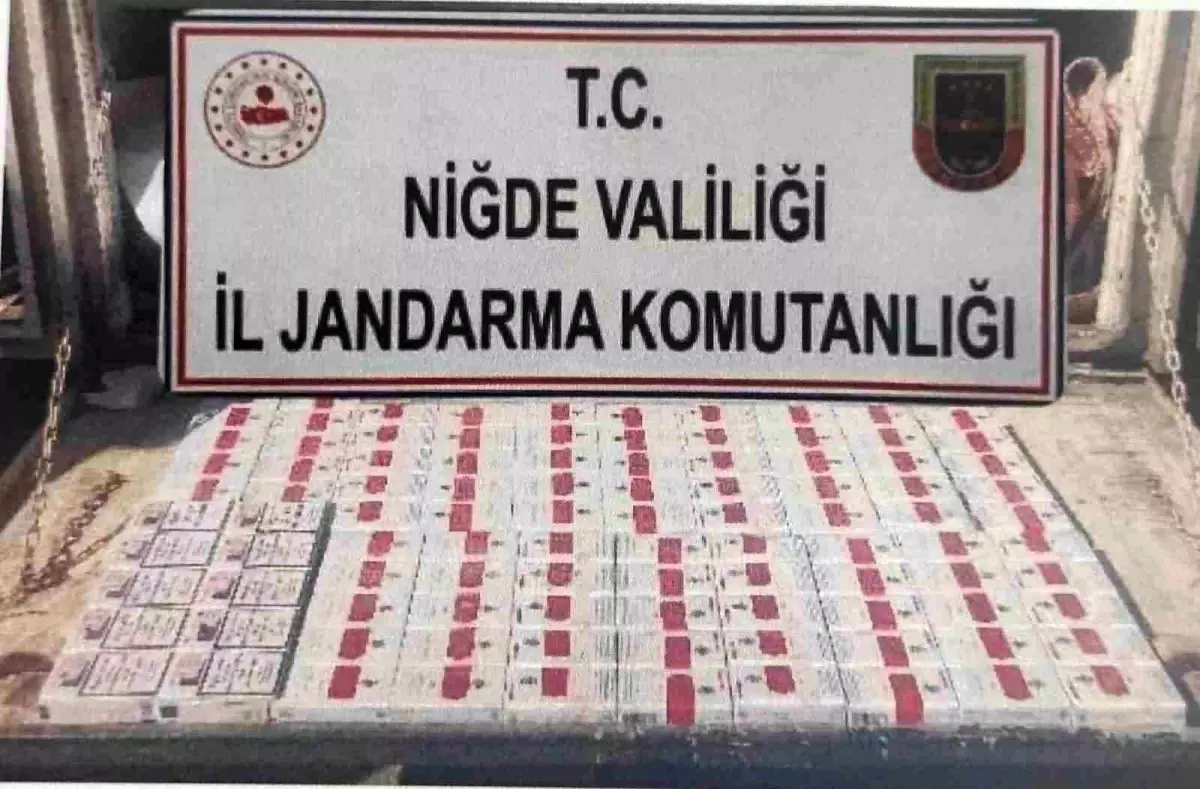 nigdede 370 paket kacak sigara ele gecirildi UCHPR1UR